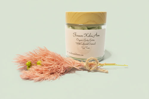 Body Butter - Tea Tree Body Butter Eczema Relief with Colloidal Oatmeal - Forever Kelsiann Natural Skincare