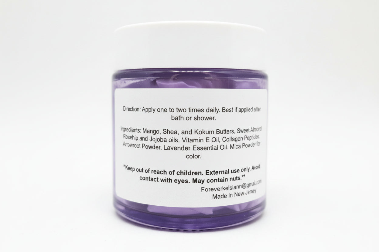 Collagen Body Butter with Rosehip and Anti-Aging Lavender - Forever Kelsiann Natural Skincare
