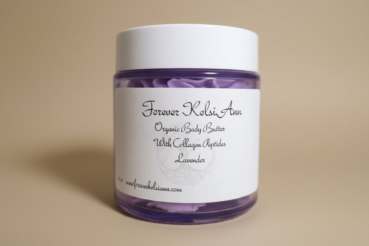 Collagen Body Butter with Rosehip and Anti-Aging Lavender - Forever Kelsiann Natural Skincare
