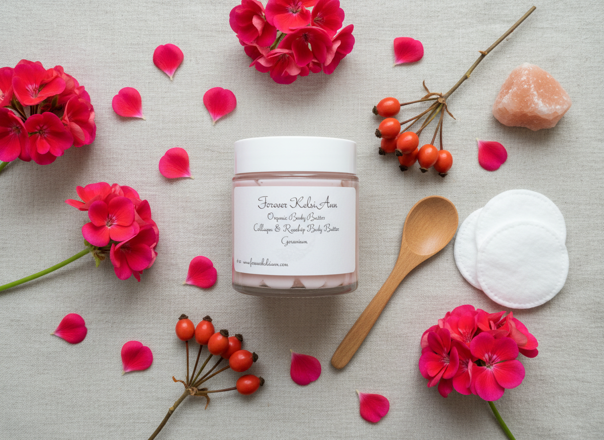 Elegant flat lay with natural ingredients